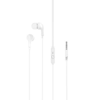Káblové slúchadlá XO EP86 jack 3,5mm biele