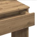 vidaXL Toaletný stolík s LED svetlami dub artisan 96x40x142 cm