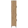 vidaXL Highboard Remeselný dub 69,5 x 34 x 180 cm Kompozitné drevo