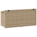 vidaXL Záhradný úložný box béžový 110x50x58 cm polyratan