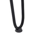 vidaXL Nohy do vlasov pre konferenčný stolík 4 ks, čierne 42 cm, masívna oceľ