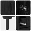 vidaXL Highboard 2 ks Čierny dub 69,5 x 34 x 180 cm Kompozitné drevo