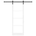 vidaXL Posuvné dvere ORKDAL Biela a čierna 83 x 232 cm