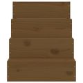 vidaXL Schody pre domáce zvieratá medové 40x49x47 cm masívna borovica