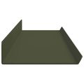 vidaXL Závesná polica 2 ks Olivová zelená 100 x 9 x 2,5 cm Oceľ