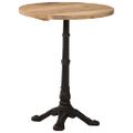 vidaXL Bistro stolík Ø60x76 cm surové mangovníkové drevo