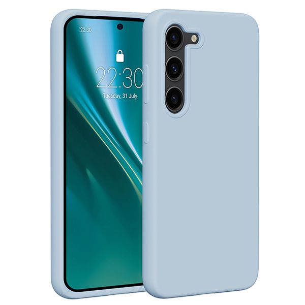 Silikónové puzdro Etteri pre Samsung Galaxy S23 svetlo modré