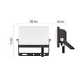 LED reflektor TAMBO EVO, 10 W, 1000 lm, IP65, čierny