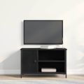 vidaXL TV skrinka 80 x 40 x 50 cm Čierny dub Kompozitné drevo