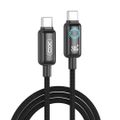 XO kábel NB-Q312B PD USB-C - USB-C 2,0 m 240 W čierny s LED
