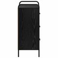 vidaXL Servírovacia skriňa Čierny dub 97 x 33 x 81 cm Kompozitné drevo