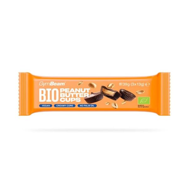 BIO Košíčky s arašidovým maslom - GymBeam, 39 g