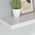 vidaXL Plávajúce nástenné police 4 ks, biele 60x23,5x3,8 cm, MDF
