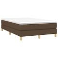 vidaXL Posteľný rám s boxspringom tmavohnedá 120x200 cm látka