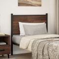vidaXL Náhradné čelo postele hnedý dub 90 cm kompozitné drevo a oceľ