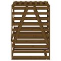 vidaXL Úložný box pre odpadkový kôš medovohnedý 84x90x128,5cm borovica