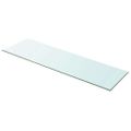 vidaXL Poličkový panel z priehľadného skla, 100x30 cm
