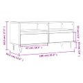 vidaXL TV skrinka čierna 100x34,5x44,5 cm spracované drevo
