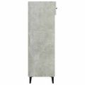 vidaXL Botník betónovo sivý 60x35x105 cm spracované drevo