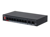 Prepínač - neriadený - 8 x 10/100/1000 (PoE) + 2 x 10/100/1000 (uplink) - desktop - PoE++ (96 W)