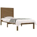 vidaXL Posteľný rám medový drevený masív 75x190cm malé jednolôžko