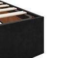 vidaXL Polohovací postel s matrací Čierna 180 x 200 cm Zamat