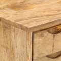 vidaXL Stolík so zásuvkami 110x47x76 cm mangovníkový masív