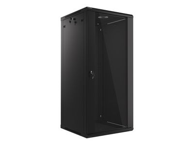 Lanberg 19'' racková skriňa pre montáž na stenu 27u/600x600 (flat pack) čierna V2