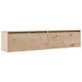 vidaXL Nástenné skrinky 2 ks 80x30x35 cm masívna borovica