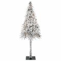 vidaXL Vianočný stromček s 300 LED-i Biela 210 cm PE a oceľ