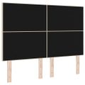 vidaXL LED hlavová doska s LED pásikmi Krémová 160 cm látka