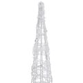 vidaXL Akrylové dekoratívne pyramídové LED svetlo kužeľ modré 120 cm