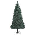vidaXL Umelý vianočný stromček so stojanom, zelený 180 cm, PET