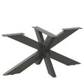 vidaXL Noha konferenčného stolíka v tvare pavúka, antracitová, 98x58x(42-43) cm, oceľ