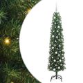 vidaXL Umelý vianočný stromček Zelená 180 cm PVC, oceľ a plast