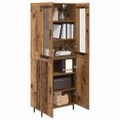 vidaXL Highboard 2 ks Staré drevo 69,5 x 34 x 180 cm Kompozitné drevo