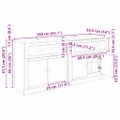 vidaXL Komody 2 ks Staré drevo 70 x 35,5 x 67,5 cm Kompozitné drevo