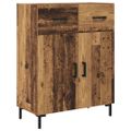 vidaXL Highboard Staré drevo 69,5 x 34 x 180 cm Kompozitné drevo