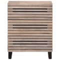 vidaXL Komoda, biela 60x34x75 cm, mangový masív