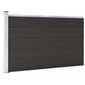 vidaXL Plotový panel WPC 175x105 cm čierny