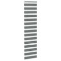 vidaXL Zebra roleta tmavošedá 60x200 cm šírka látky 55,9 cm polyester