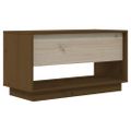 vidaXL TV skrinka medovo-hnedá 74x34x40 cm masívna borovica