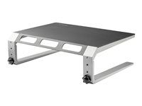 For up to 32" Monitor - Height Adjustable - Computer Monitor Riser - Steel and Aluminum (MONSTND) - Stojan - pre obrazovku - hliník, oceľ - veľkosť obrazovky: 32" - na stôl