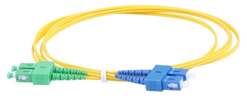 Masterlan optický patch cord, SCapc/SCupc, Duplex, Singlemode 9/125, 1m
