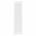 vidaXL dvierka skrinky Louvred Design biela 99x29,5 cm
