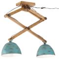 vidaXL Stropná lampa 25 W šmuhovaná modrá 29x18x85 cm E27