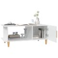 vidaXL Konferenčný stolík biely 90x50x40 cm kompozitné drevo