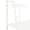 vidaXL Písací stôl s policami, biely 102x50x117 cm
