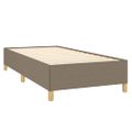 vidaXL Boxspring posteľ s matracom sivohnedý 100x200 cm látka