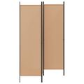 vidaXL 4-panelový rozdeľovač miestnosti Béžová 200 x 180 cm Látka
